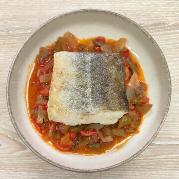 Bacalao con piperrada