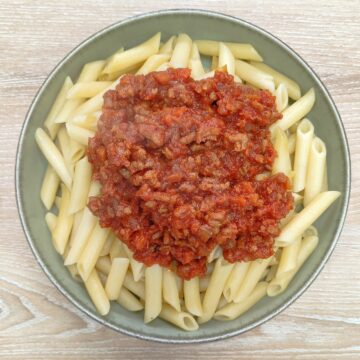 Macarrones a la boloñesa
